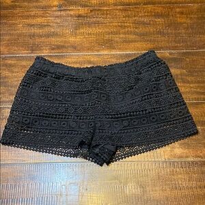 H&M Black Lace Shorts